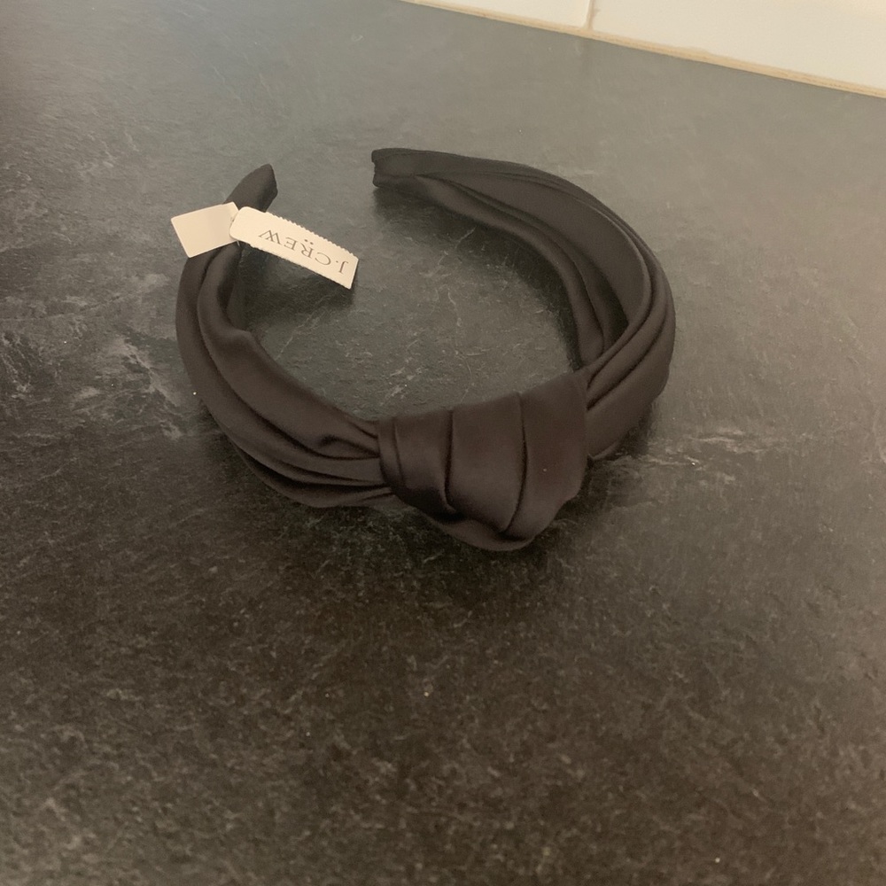NWT. J. Crew Factory Satin Knot Headband